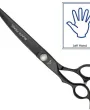 Left-handed contour scissors Geib Black Pearl Cobalt — Photo 7